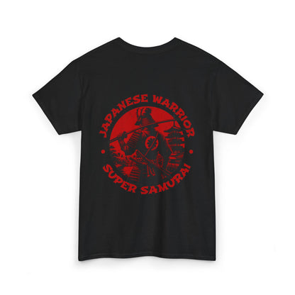 Japanese Warrior Samurai T-Shirt — Omega Logo Vintage Sun Graphic