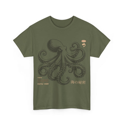 Japanese Octopus T-Shirt – Traditional Ukiyo-e Kraken Style Graphic Tee