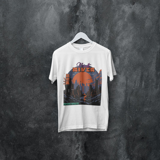 Midnight River - Japan Style Tee | Graphic Printed T-Shirt