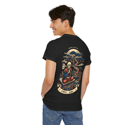 Elder Emo Skeleton Shirt Printed T Shirt detail back person
