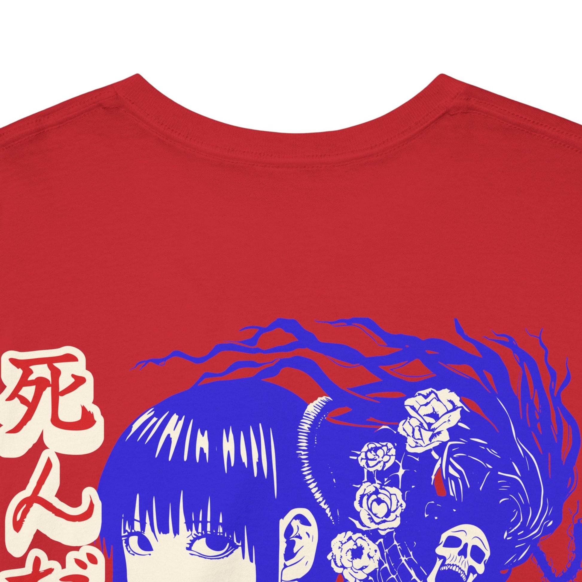 Japanese Anime Neon Kitsune Printed Shirt Custom Printed Shirt