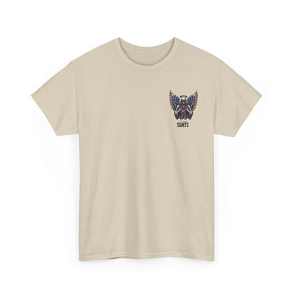 Japanese Anime Neon Kitsune Printed Shirt Custom Printed Shirt Sand Back