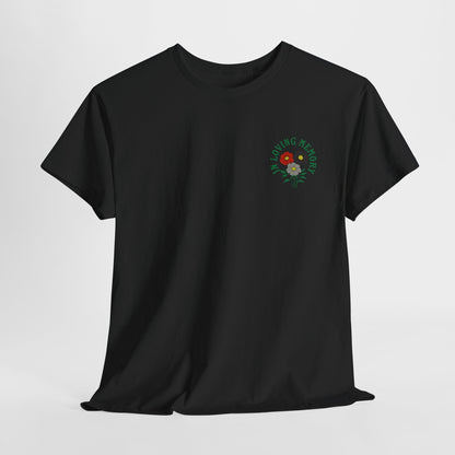  Minimalist Sadcore Shirt with Flowers | Alt Graphic Printed T-Shirt Black