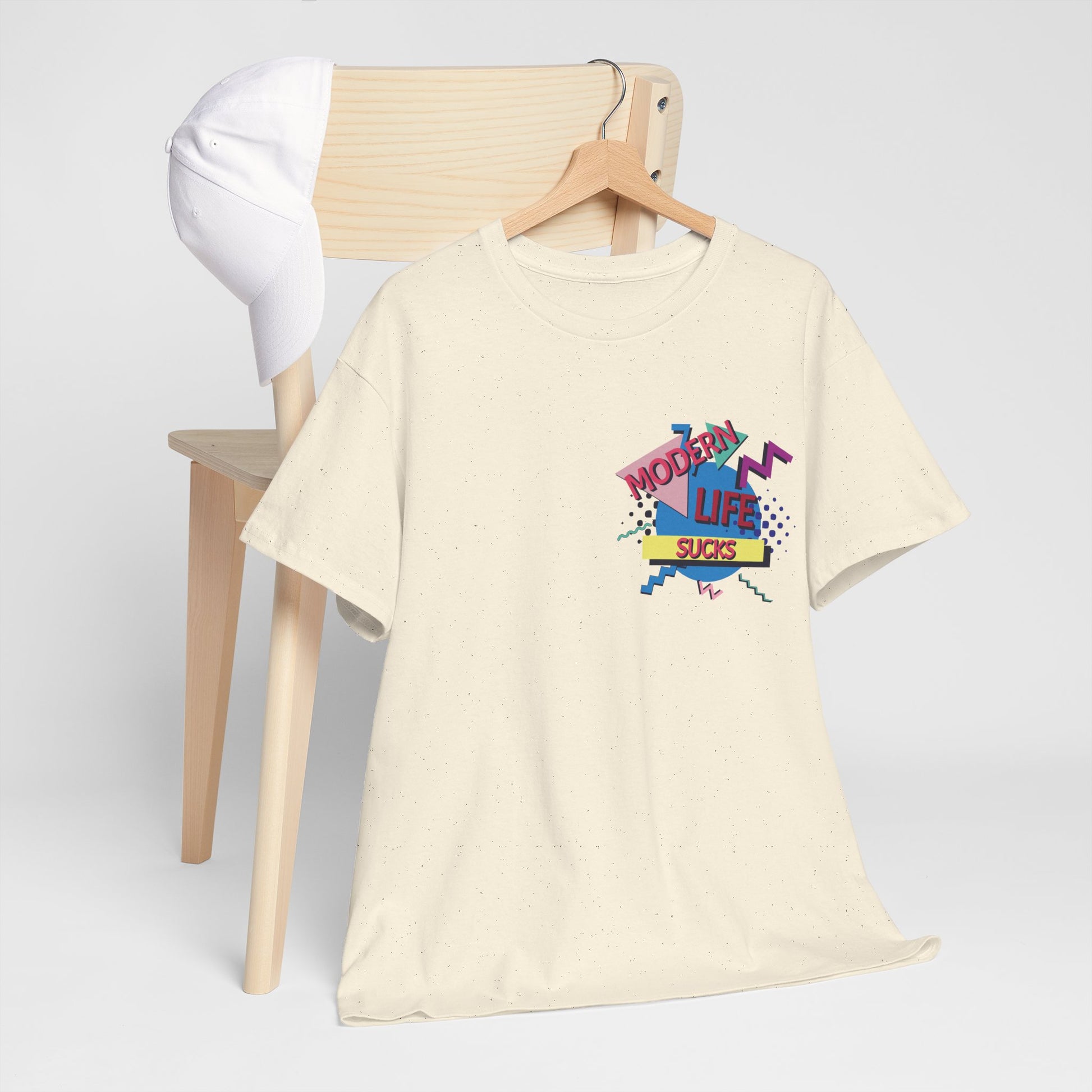 Omega Saints "Modern Life Sucks" T-Shirt Printed T Shirt detail closer