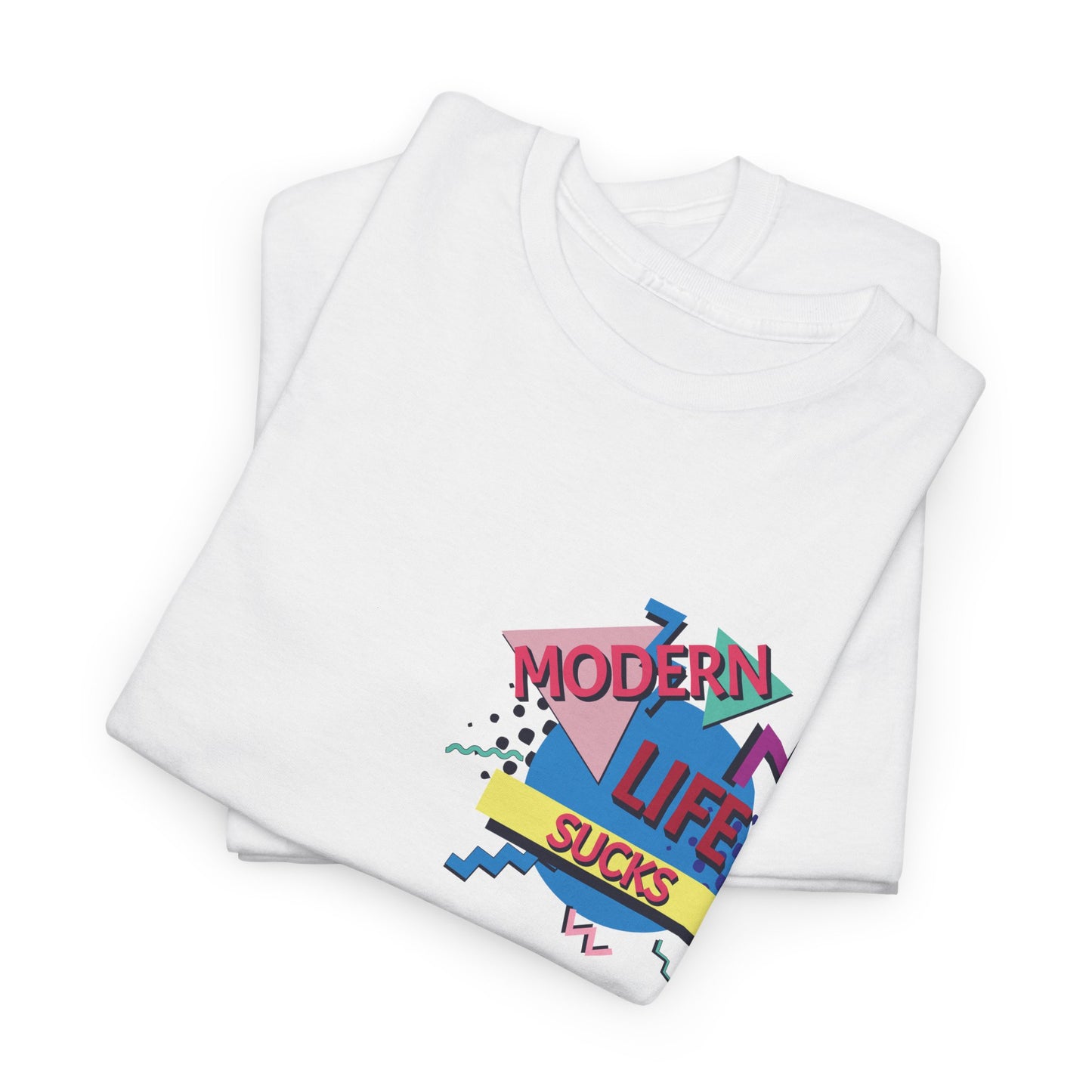 Omega Saints "Modern Life Sucks" T-Shirt Printed T Shirt detail greater
