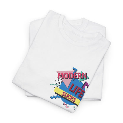 Omega Saints "Modern Life Sucks" T-Shirt Printed T Shirt detail greater