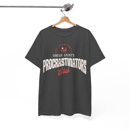 Omega Saints Procrastinators Club – Printed T-Shirt Vintage Sports Team Style Custom Printed Shirt
