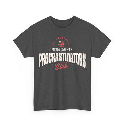 Omega Saints Procrastinators Club – Printed T-Shirt Vintage Sports Team Style Custom Printed Shirt