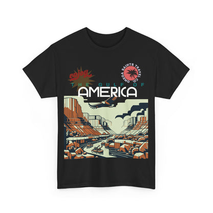 Welcome to the Gulf of America Printed T-Shirt – We Make Clothes, Not Maps Black