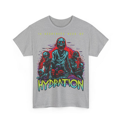 Zombie Skeleton Tee Shirt Printed T Shirt detail grey alt