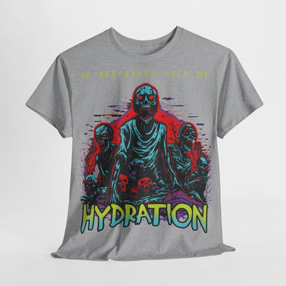 Zombie Skeleton Tee Shirt Printed T Shirt detail grey alt float