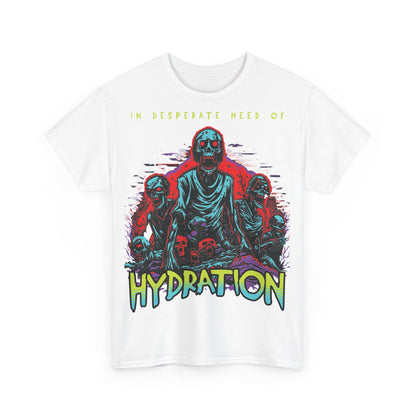 Zombie Skeleton Tee Shirt Printed T Shirt detail white alt